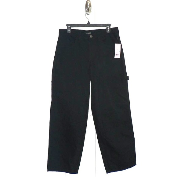 Wild Fable Womens Low Rise Cotton Pocket Relaxed Carpenter Pants in Black Size 6 - Picture 4 of 8